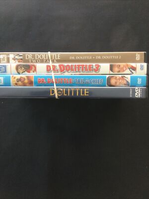 Lot of Dr. Dolittle  1 2 3 Tail of Chief, DOLITTLE 5 DVD LOT FREE SHIP