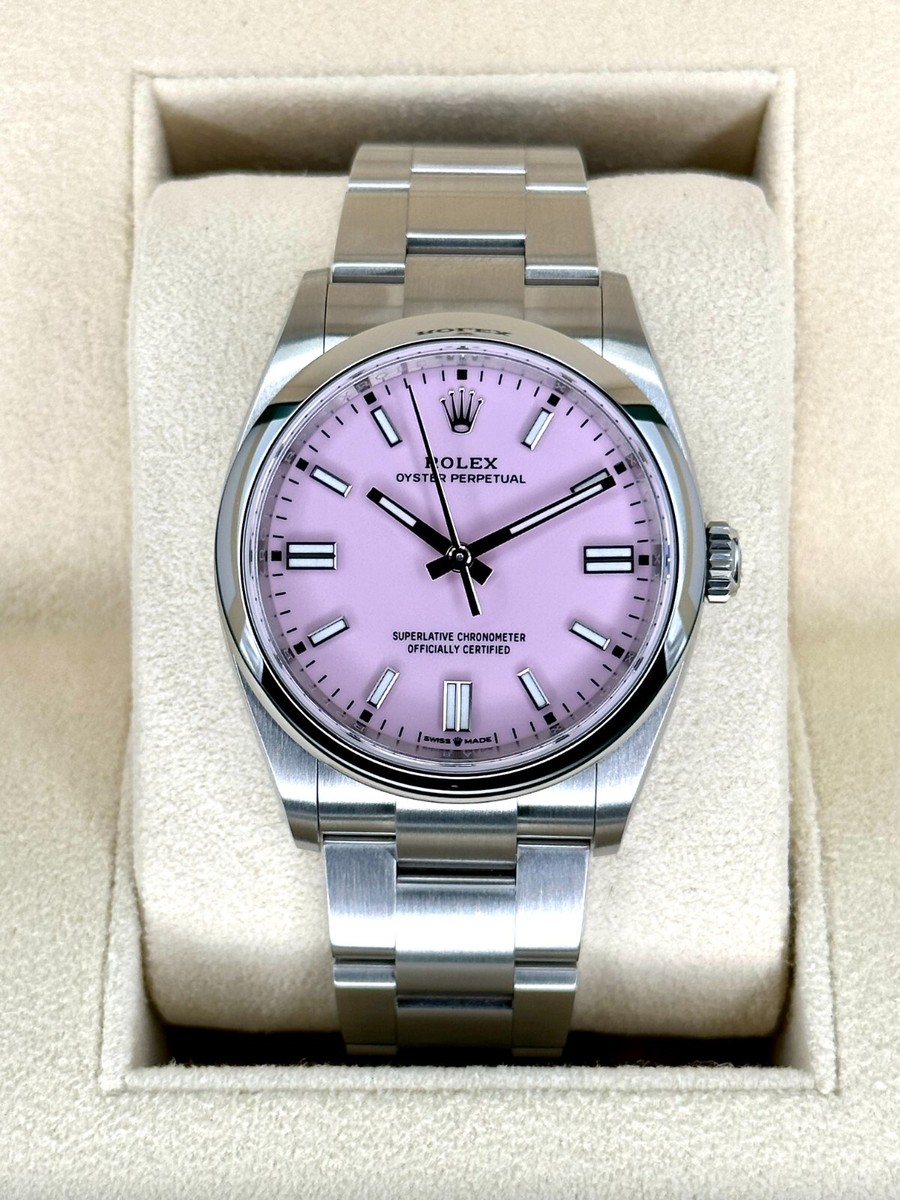 NEW 2025 Rolex Oyster Perpetual 36mm 126000 Candy Pink Dial  display picture 3