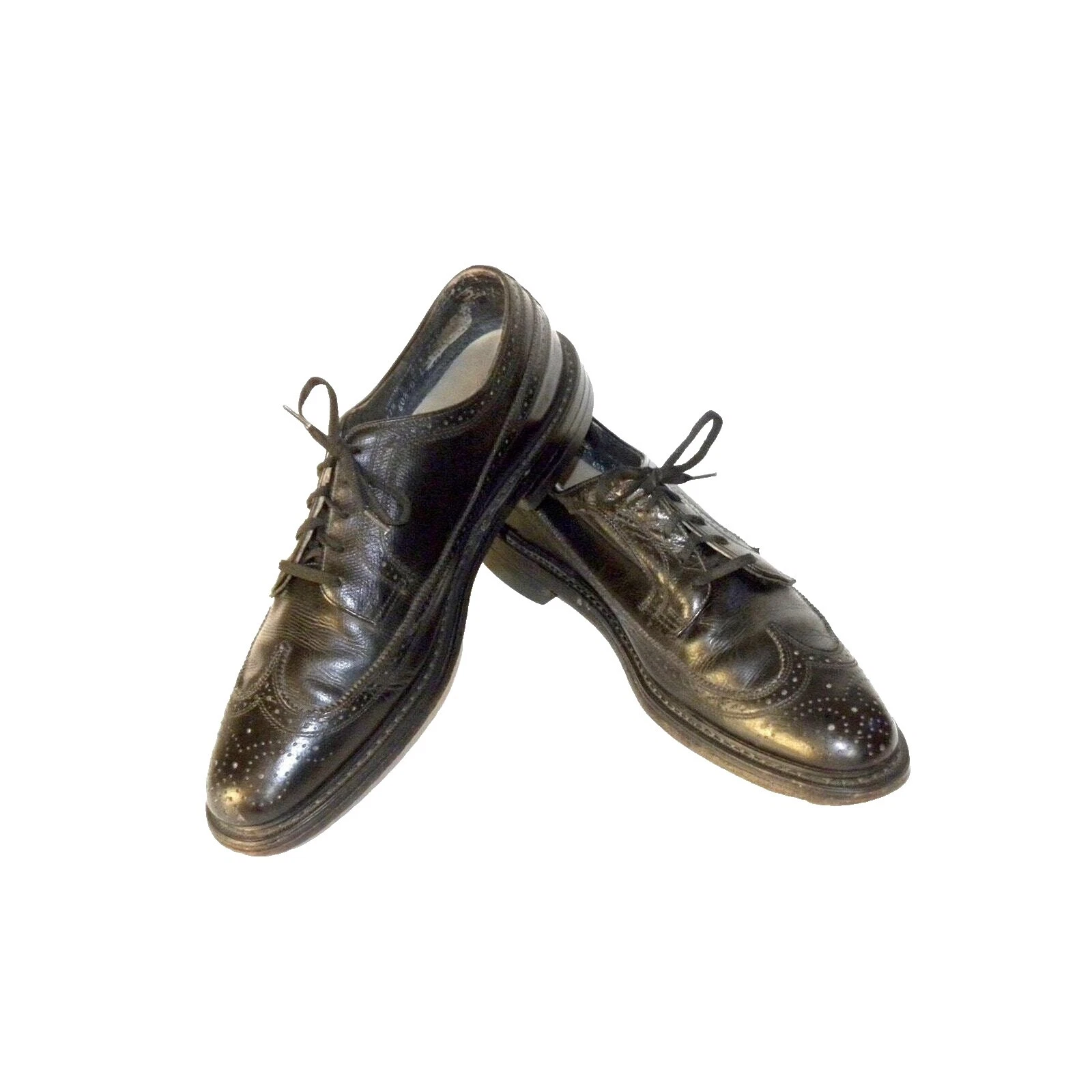 Черная винтажная обувь 1960-х для мужчин