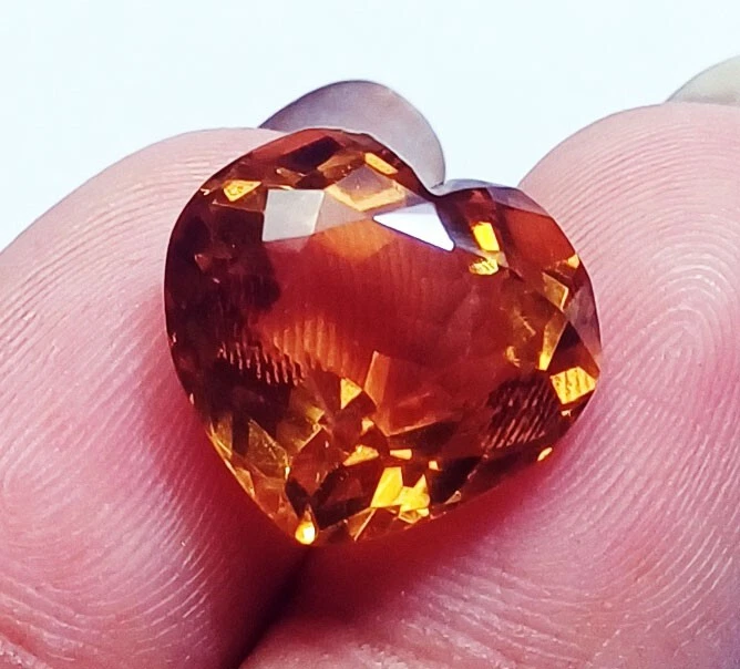 Heart Shape Citrine 9.20 Ct Loose Gemstone Certified - Image 4 of 4