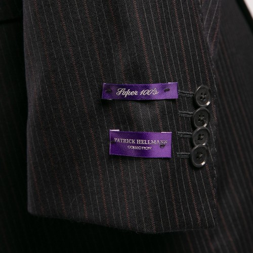 NWT $3250 PATRICK HELLMANN Pure Wool Super 100'S Suit Midnight 38US/48IT SHORT - Picture 14 of 23
