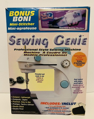 Sewing Genie Mini Sewing Machine Complete With New Hand Held Mini-Stitcher - Picture 8 of 16