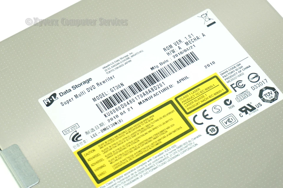 UNIDAD DE DVD DE ESCRITORIO GATEWAY GENUINA KU.0080D.048 GT30N CON BISEL ZX4300 (B)(CH32) Foto 4 de 4