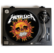 METALLICA Turntable Slipmat for Vinyl Records 12" DJ Slip Mat heavy metal vinyls