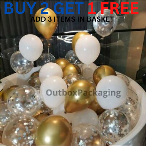 5" 10" 100 CHROME BALLOONS METALLIC LATEX PEARL Helium Baloons Birthday Party UK - Picture 7 of 32