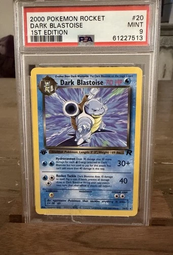 Pokemon Team Rocket Dark Blastoise 1st Edition PSA 9 (20/82)