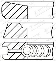 Goetze Engine Kolbenringsatz 08-436100-00 FüR Nissan D40 Cabstar Navara NP300 3