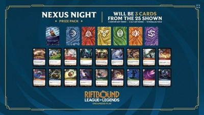 Riftbound Origins Nexus Night Pack Sealed English 3-Card Pack