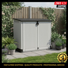 Keter Store It Out NEW Midi Lockable Outdoor Garden Storage Box 880L Bin Store