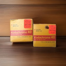 Vtg Kodak Kodachrome 40 color movie film double 8mm roll, KMA 459- 2 pack