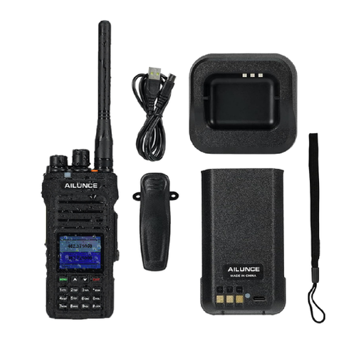 Ailunce HA1G Dual Band GMRS Handheld Radio NOAA Type-C Two Way Radio For Outdoor - Zdjęcie 12 z 12