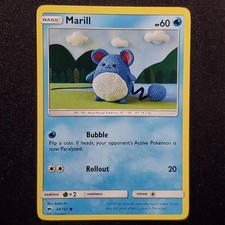 Marill 34/147 Asako Ito Common Burning Shadows Pokemon Lightly Played on eBay