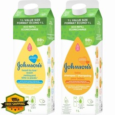 Johnson's Baby Head-To-Toe Wash Shampoo refill 33.8 oz