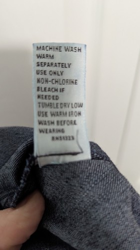CHAUS Denim Chambray Women's Dress Pants Size 8 EUC Career Work Professional - Picture 6 of 7