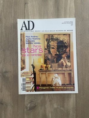 MAGAZIN AD ARCHITECTURAL DIGEST NR. 6 OKTOBER 2000 UNSERE STARS DEKO