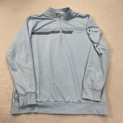 Paynes Valley Golf Jacket Mens XL Blue Travis Mathew 1/4 Quarter Zip Pullover