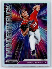 2021 Panini Prizm Draft Picks Doug Nikhazy Rookie Thunderstruck Silver Prizm