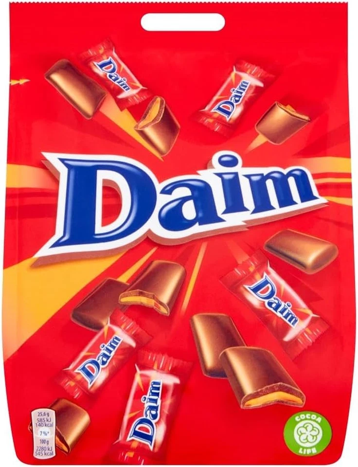 Daim Mini Chocolate Bag 200g – Almond Caramel Covered in Milk Chocolate