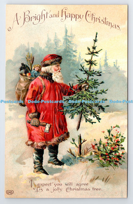 R779330 Ein heller und froher Weihnachtsmann mit Spielzeug E A S