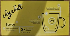 Joy Jolt Savor Double Wall Insulated Espresso Glasses, 2 Count, 5.4 fl.oz.