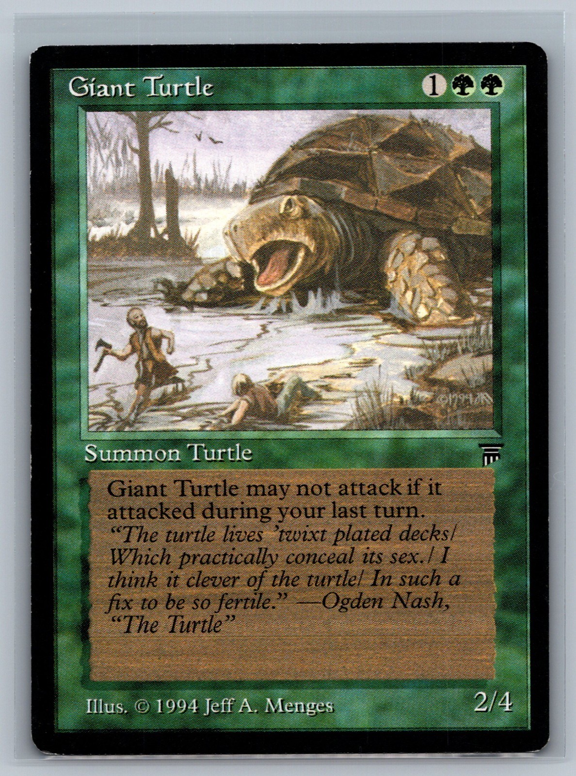 Magic The Gathering Legends Giant Turtle MTG TCG CCG