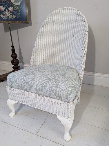 Lloyd Loom Nursing chair Bedroom Chair with sprung upholstered seat Postage Av - Picture 6 of 18