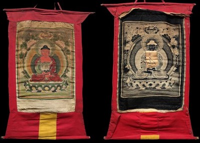 Tibet 19/20th Century Old Antique Buddhist Embroidery Thangka Sakyamuni Buddha