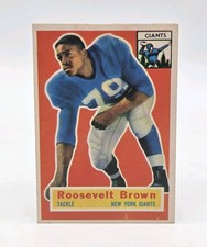 1956 Topps Football #41 Roosevelt Brown RC New York Giants 
