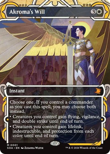 Akroma's Will (JP Alternate Art) (Silver Scroll Foil) - Secrets of