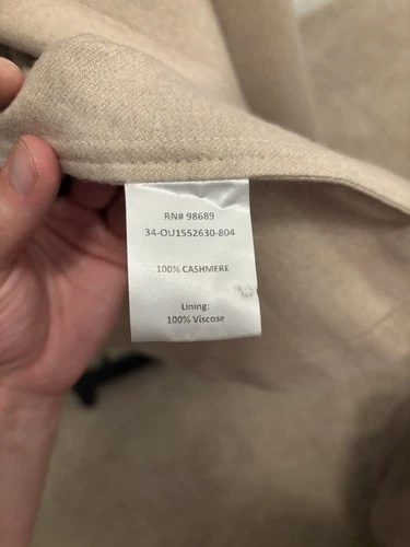 NWT Todd Snyder 100% Italian Cashmere Two-Pocket Overshirt XL *READ* image 7