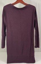 Athleta Sweater Dress Women’s S Long Sleeve Maroon Stretch Athleisure Minimalist