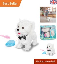 Interactive Walking Westie Dog Toy with Sound & Movement - Remote Control Fun!