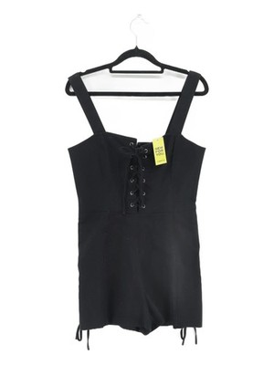 Intermix Damen Playsuit S schwarz Baumwolle mit Elasthan, Polyester Playsuit