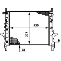KüHler MotorküHlung Mahle CR 614 000P FüR Renault Twingo I