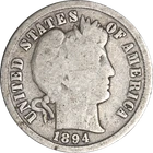 1894-P Barber Dime