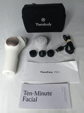 Therabody TheraFace PRO Facial Health Device 4 Attachments Charger Instructions