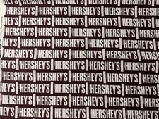 Celebrate with Hersheys Dark Chocolate Fabric 100% Cotton  18" x 44"