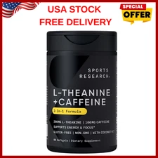 L-teanina + cafeína y MCT de coco - Energía concentrada, alerta y relajación