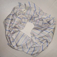 J.Crew 100% Silk Infinity Scarf NWT | Pastel Stripes Lightweight Luxe