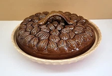 Vtg Pecan Pie Keeper Covered Dish Dessert Holder-Certified International Corp