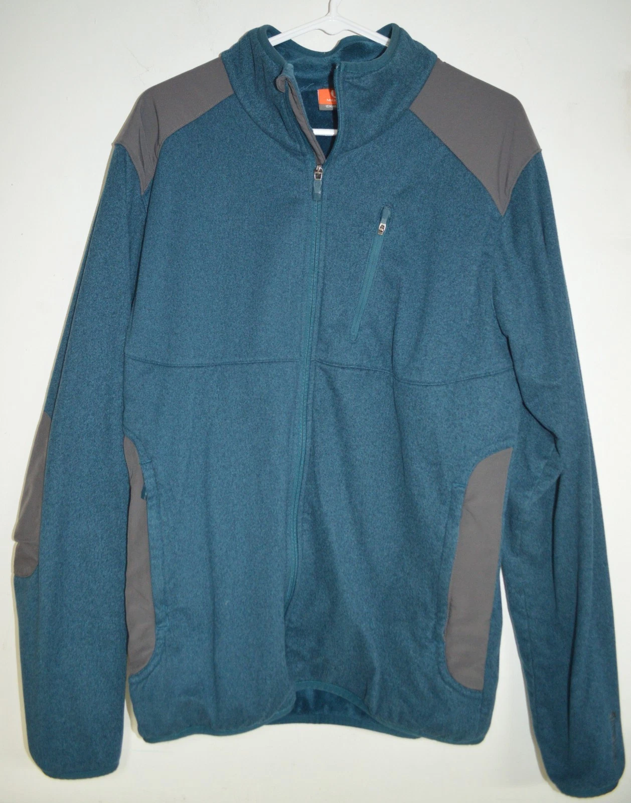 Merrell Regulate Fleece Jacket Mens Large Teal/Gray Zip Up