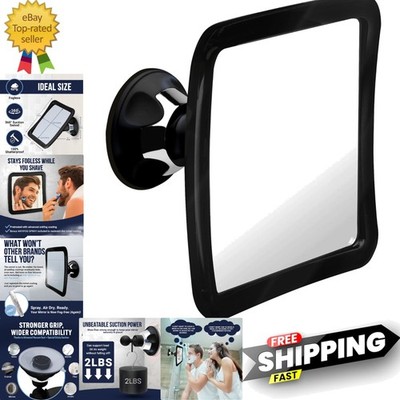 Fogless Shower Mirror for Shaving with Upgraded Suction, Anti Fog Shatterproo...