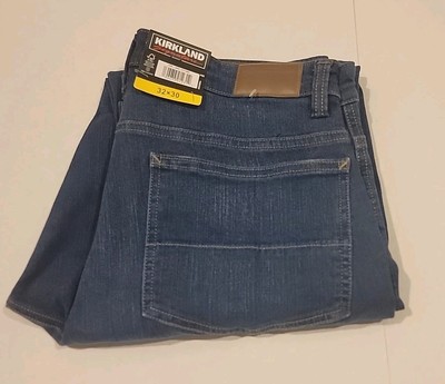 Kirkland Signature Men's Straight Fit 5-Pocket Jean Blue 32 × 30