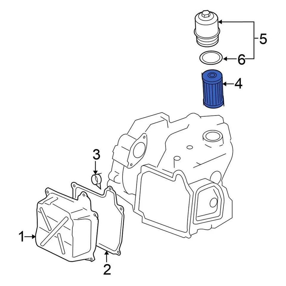 For Volkswagen Jetta 2006-2018 Volkswagen 02E305051C Transmission Oil Filter Foto 2 de 4