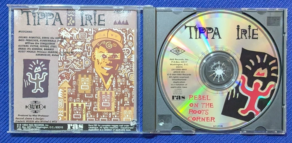 "Rebel on the Roots Corner" by Tippa Irie (1994 CD) RAS Records *Vintage  - Image 3 of 4