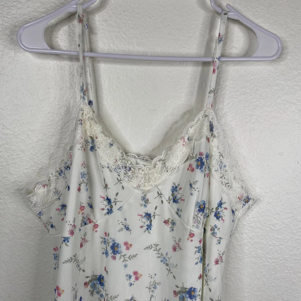 No Boundaries Dress Maxi Slip Babydoll Lace White Sz XXL Floral Fairy 90's Y2K - Image 3 of 4