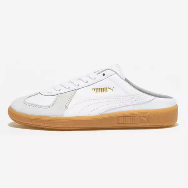 Puma white store gum sole