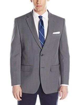 Haggar Men's Travel Suit Wrinkle-Resistant Tailored Fit (Jacket