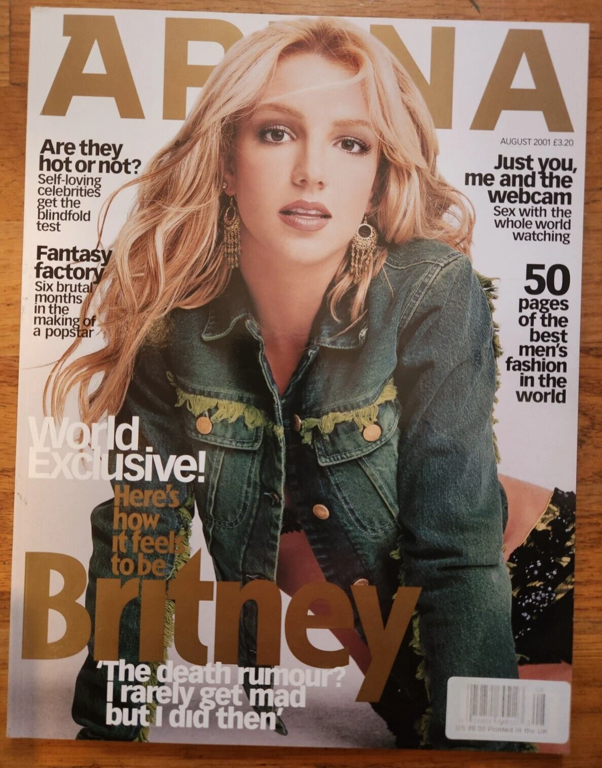 Arena Magazine August 2001 Veronica Verekova Britney Spears Prada