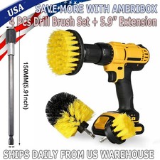 Drill Brush Set Power Scrubber Drill Attachments For Carpet Tile Grout Cleaning